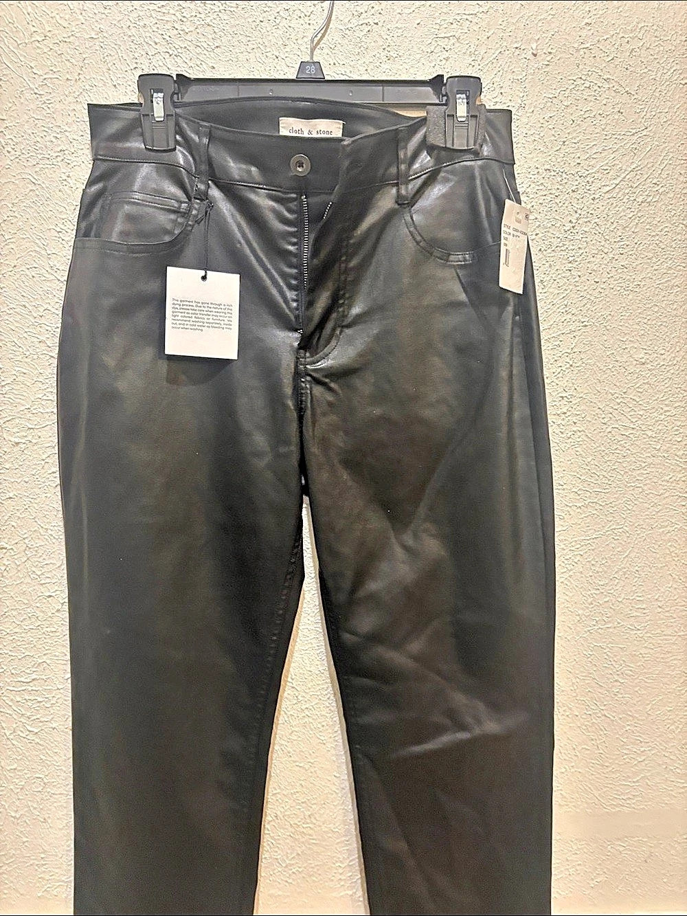 cloth & stone Skinny Pants in Black Size 28 NWT